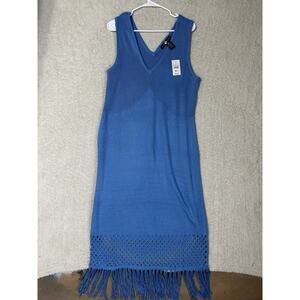 Ashley Stewart Women's Plus Size 22/24 NWT Sweater Dress Sleeveless Boho Beach